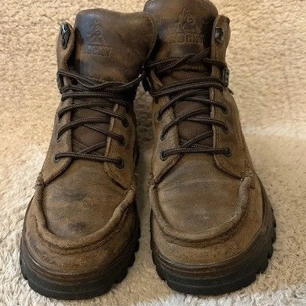 Rocky Outback GTX Boot Kids 4M 8723 Brown Gore-Tex Waterproof Leather Moc Toe